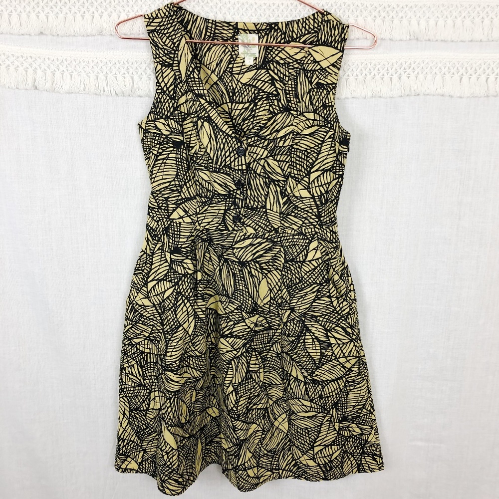 Anthropologie Weston Wear Emerging Leaves Dress 4